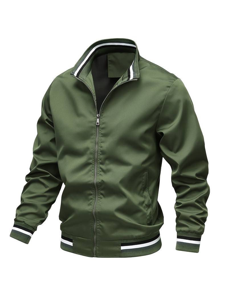 Lightweight Polyester Bomber Jacket