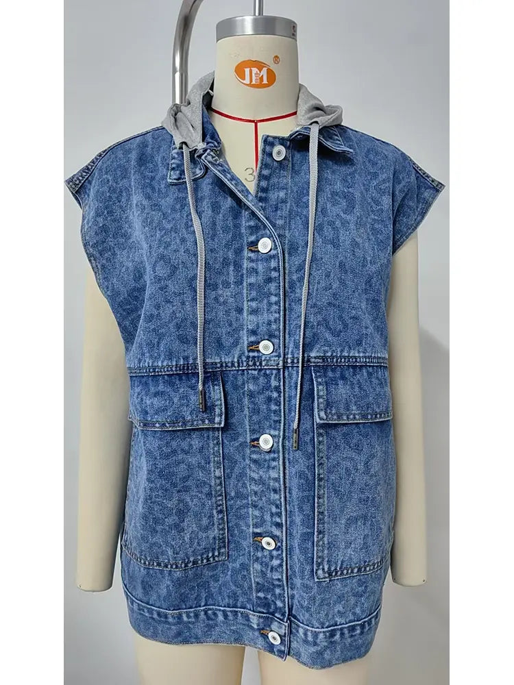 Cropped, Lightweight Denim Vest