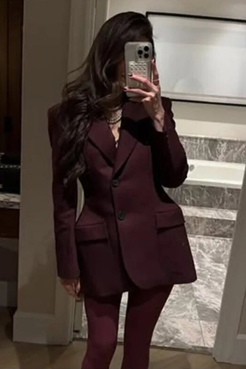 Modern V-Neck Cinched Spring Blazer