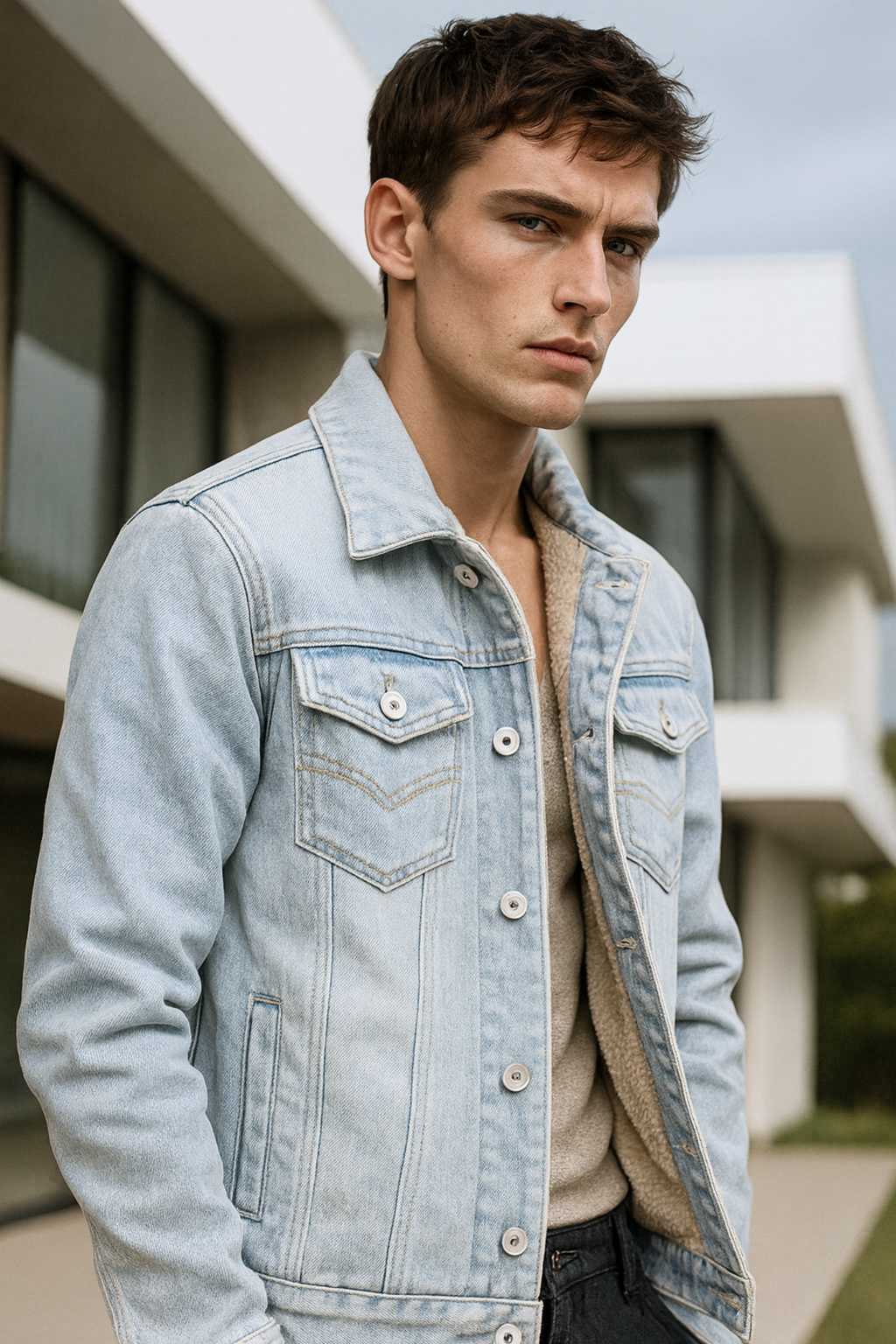 Breathable Denim Jacket with Lightweight Feel