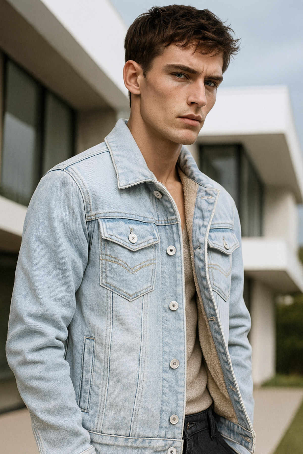Breathable Denim Jacket with Lightweight Feel