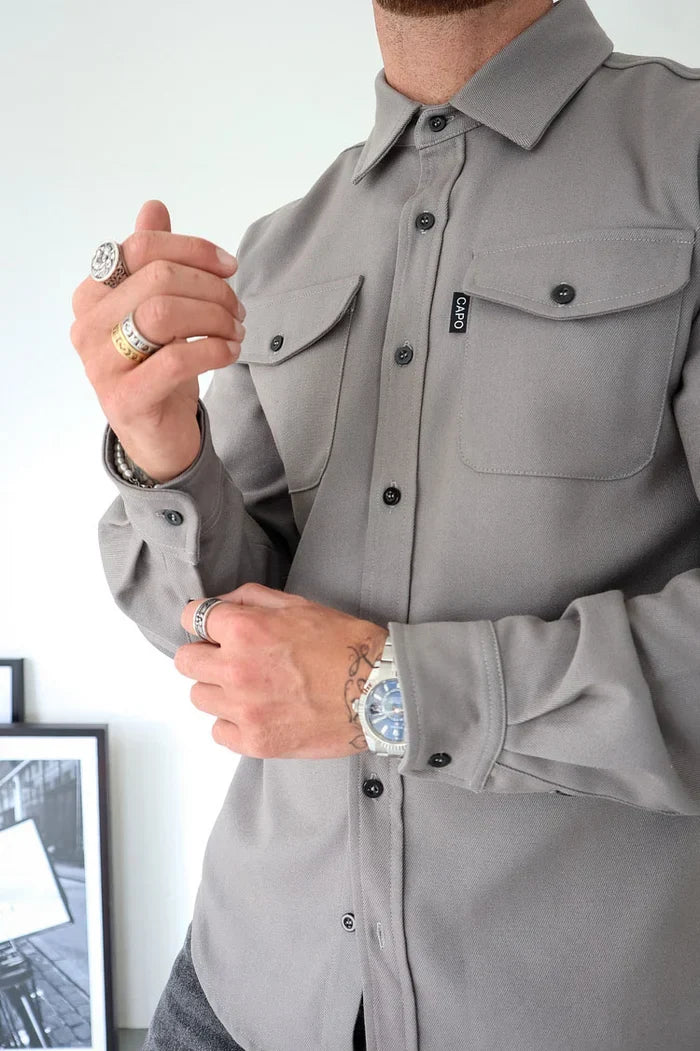 Shirt Jacket with Button Front