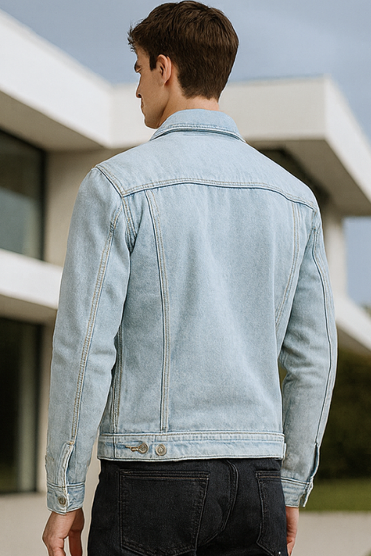 Breathable Denim Jacket with Lightweight Feel