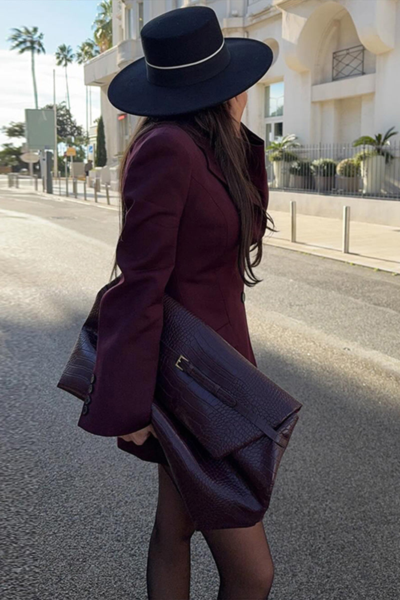 Modern V-Neck Cinched Spring Blazer