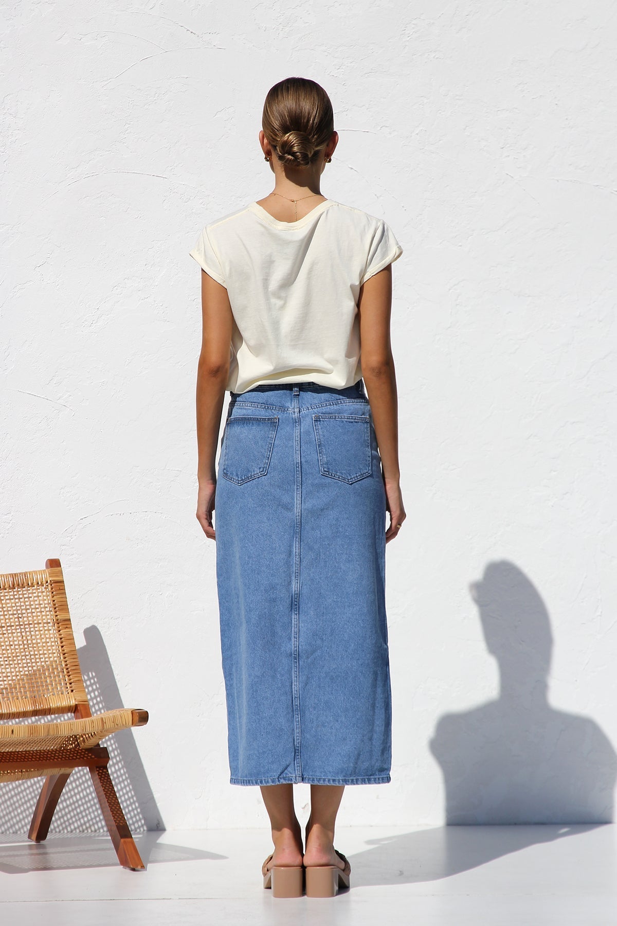 Modern April Denim Skirt