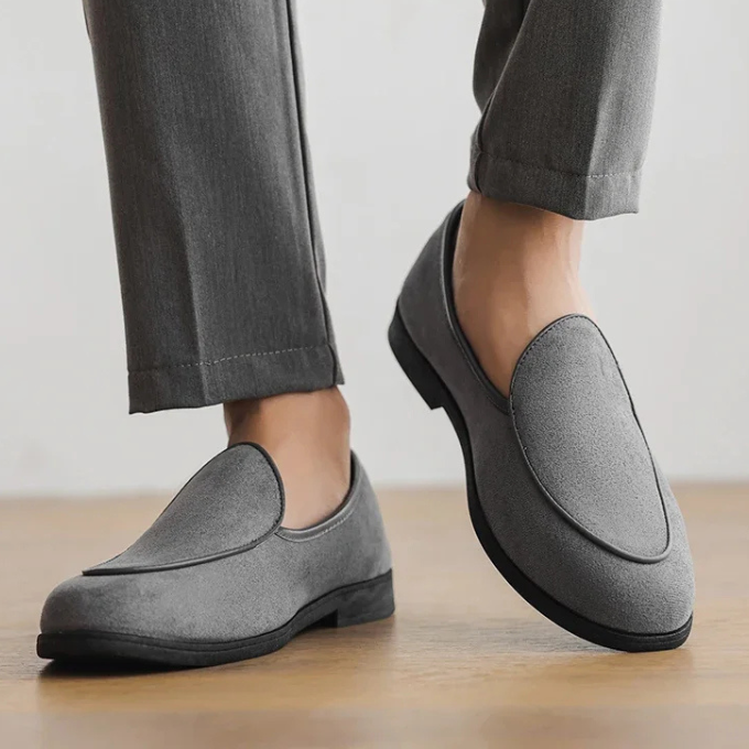 Suede Loafers with Lightweight Construction