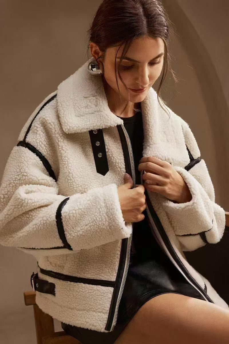 Modern Moto Shearling Jacket