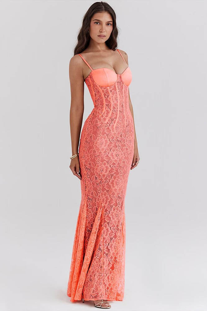 Modern Dress with Spaghetti Straps