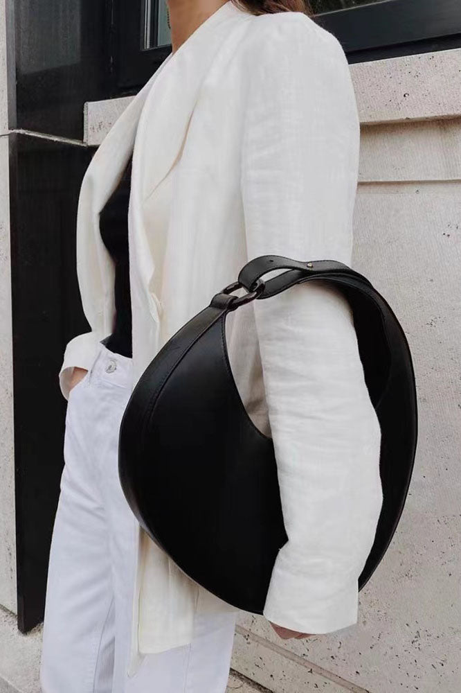 Modern Italian Niche Design Crescent Hobo Shoulder Bag