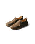 Cowhide Leather Loafers with Broken-In Comfort