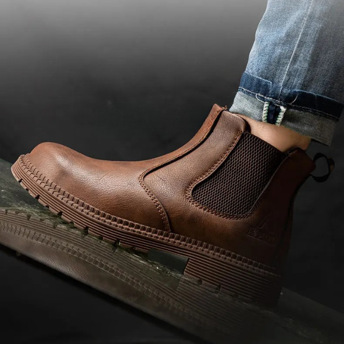 Mesh Chelsea Boots with Rubber Sole