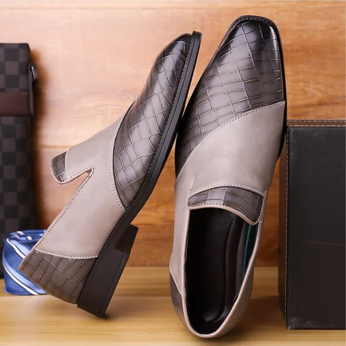 Refined Polished Leather Loafers