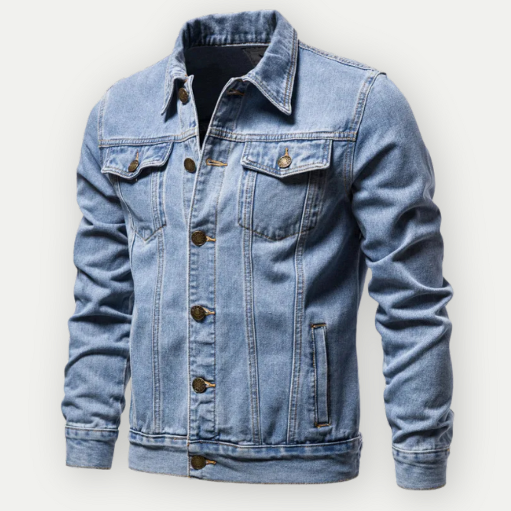 Denim Jacket with Longline Cut