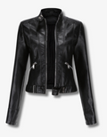 Leather Jacket with a Minimalist Look