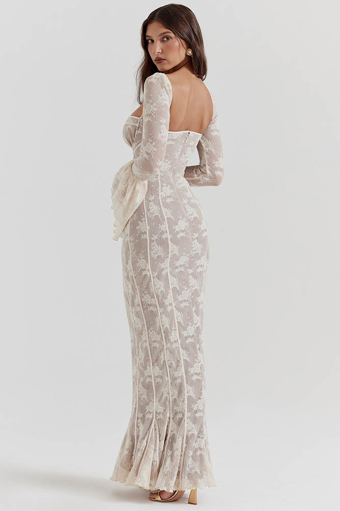 Modern French Mermaid Hem Lace Dress