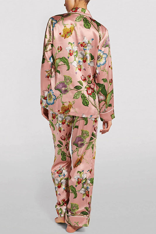 Coordinated Secret Garden Print Pajama Set