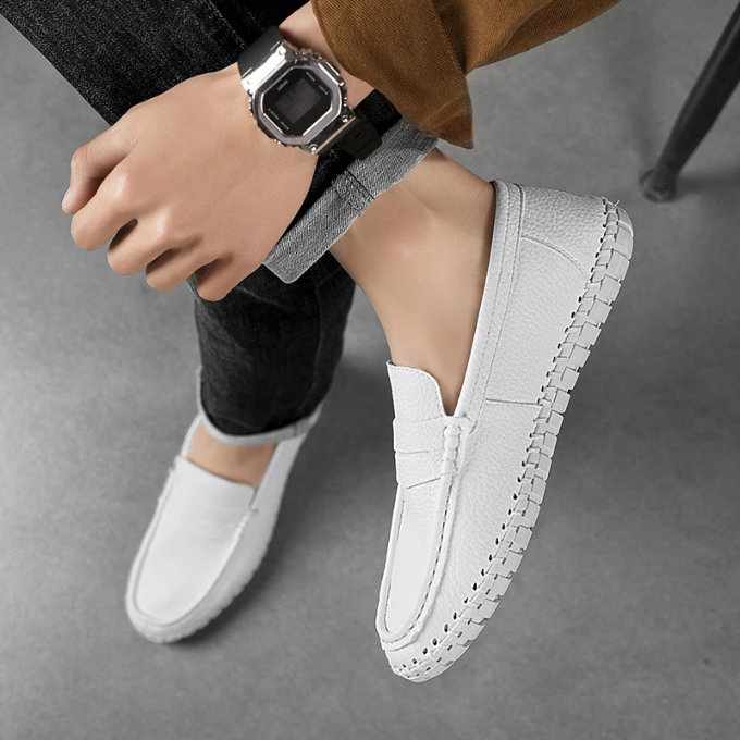Full-Grain Leather Loafers with All-Day Comfort