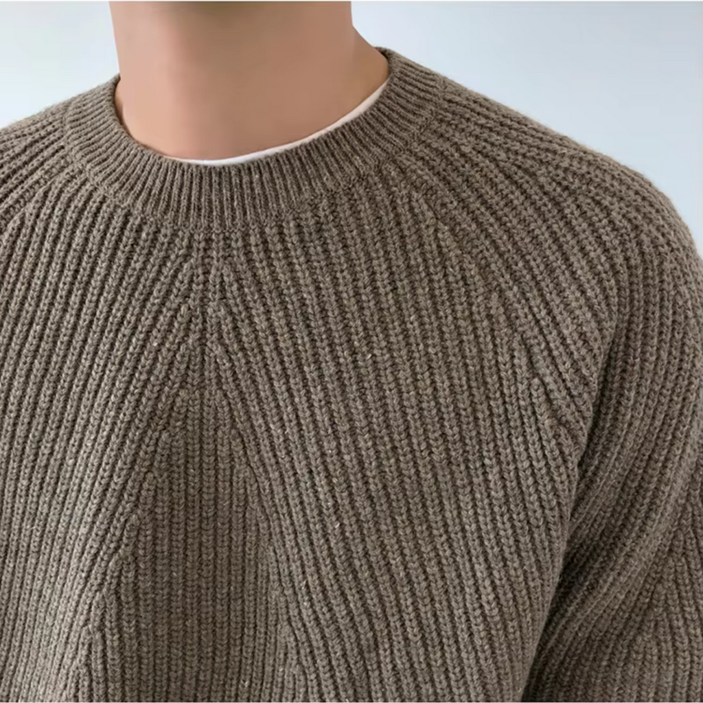 Breathable Wool Blend Sweater with Lightweight Feel