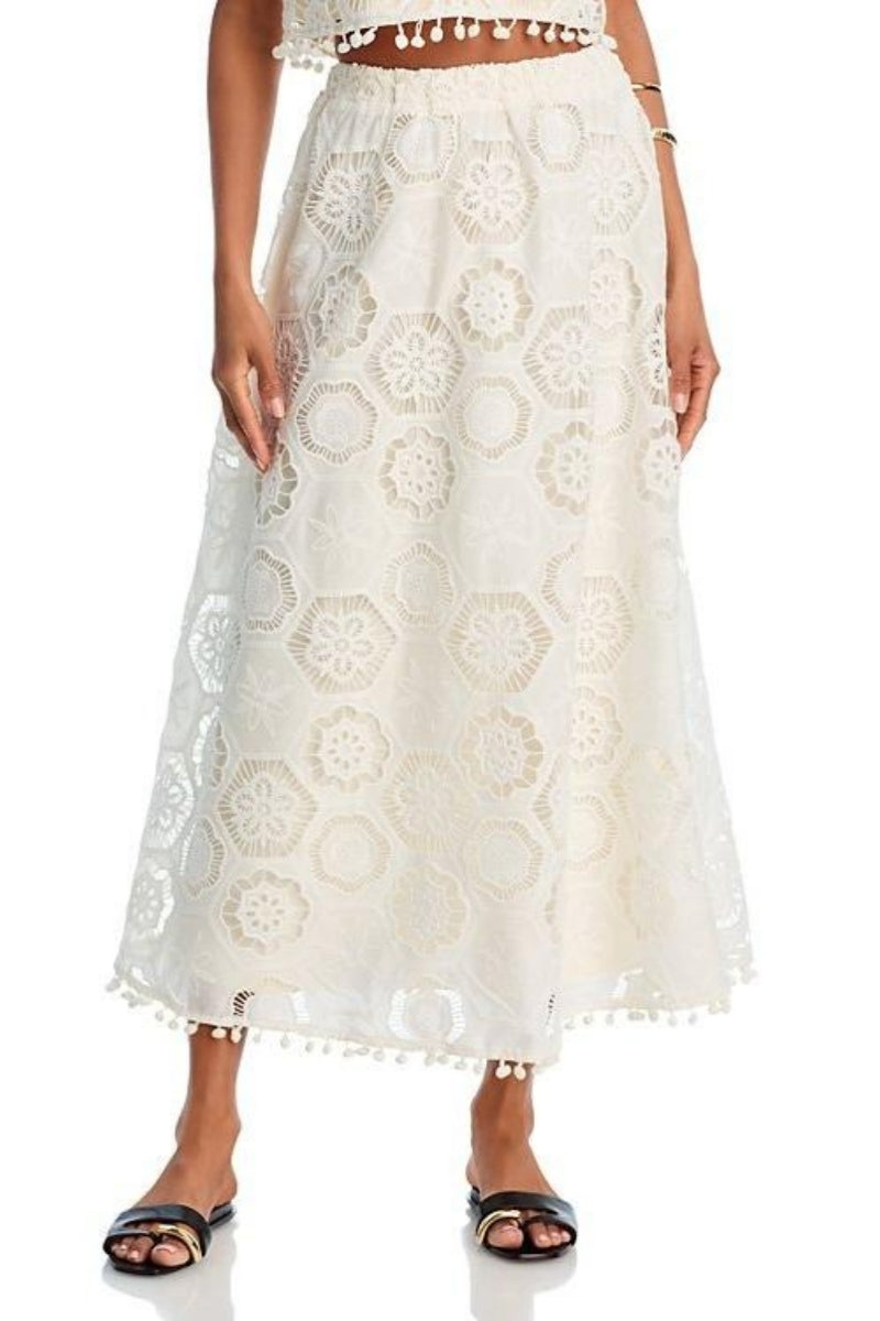 Modern Square Crochet Tank Top & Maxi Skirt
