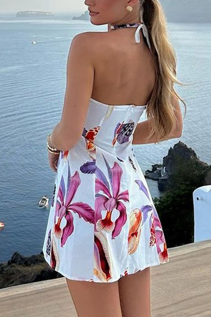 Freya Mini-Length Dress - Seaside Bouquet