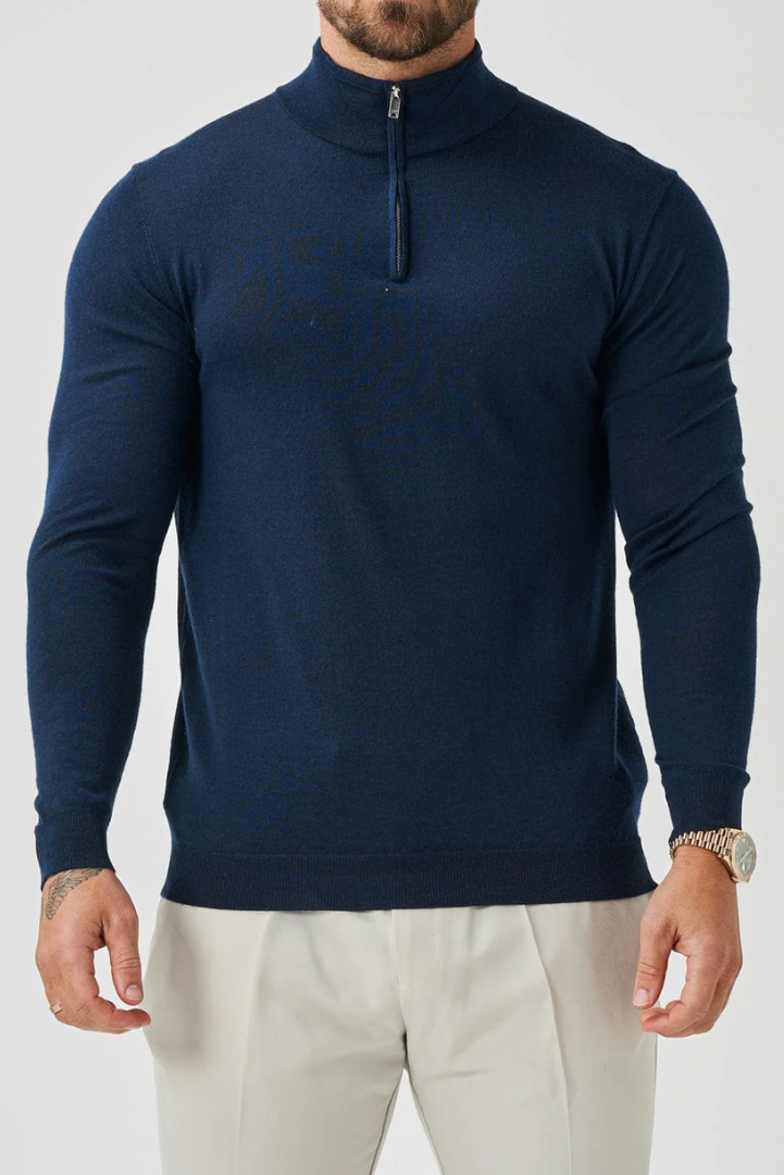 Knit Sweater with Slim Fit