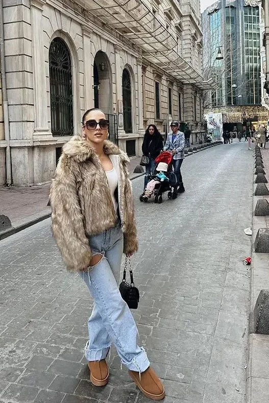 Modern Stylish Faux Leather Jacket