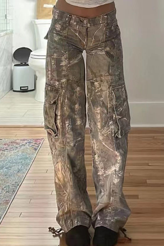 Camouflage Low-Rise Cargo