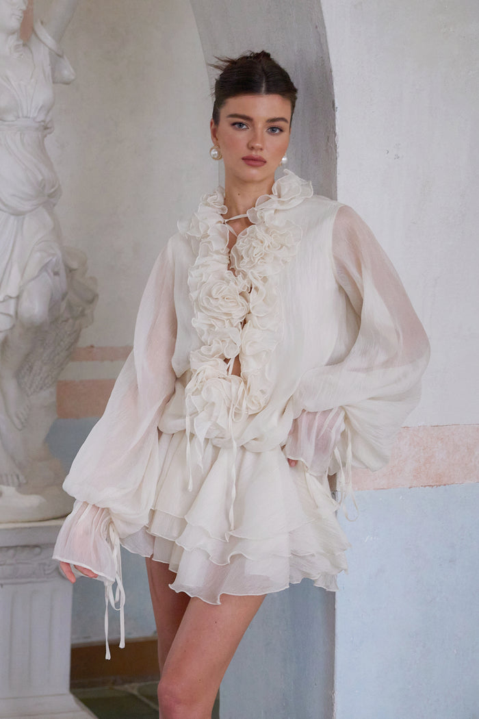 Zelinfell Ruffles Mini-Length Dress