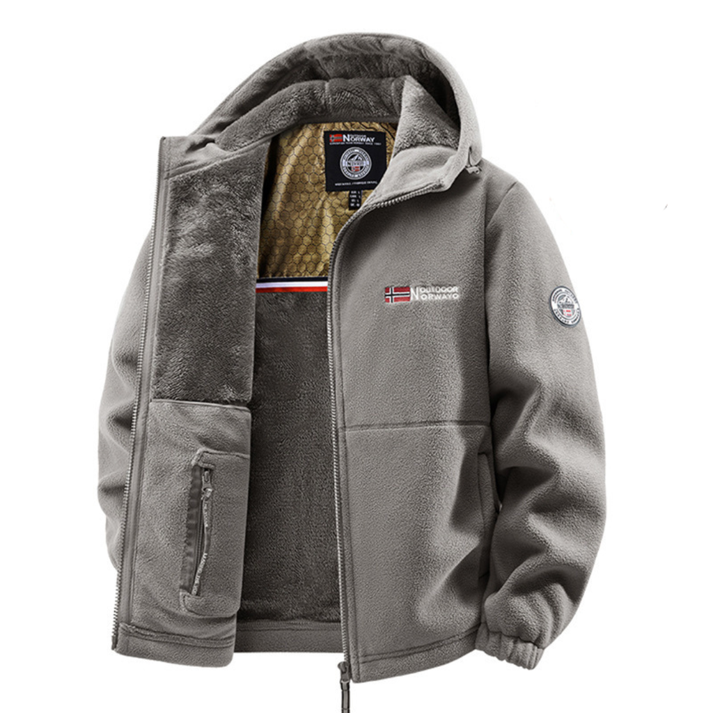 Water-Resistant Jacket with Hood