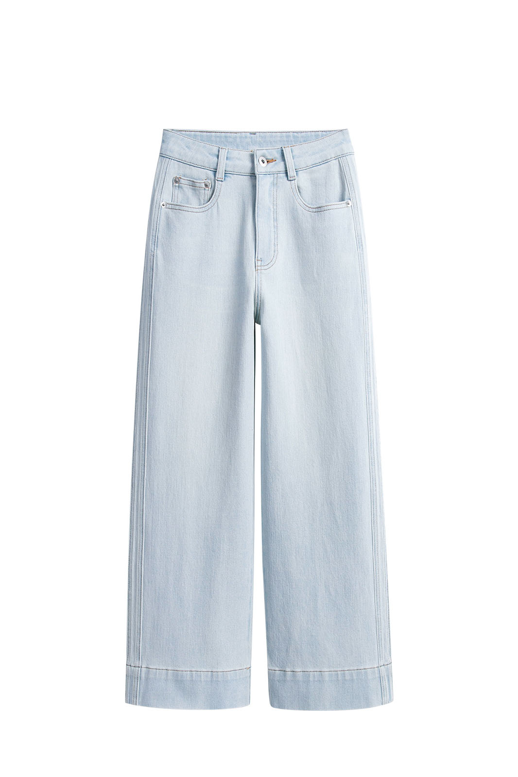 High-Waisted Wide-Leg Jeans