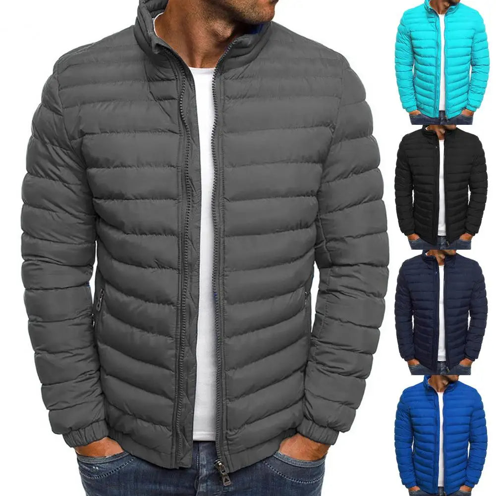 Denim Jacket with Stand Collar