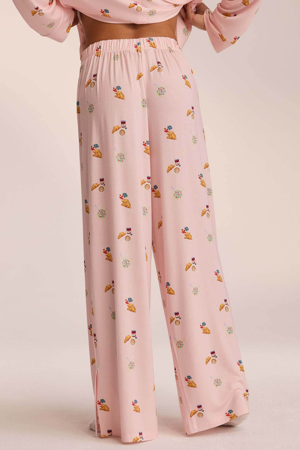 Coordinated Food Print Pajama Set