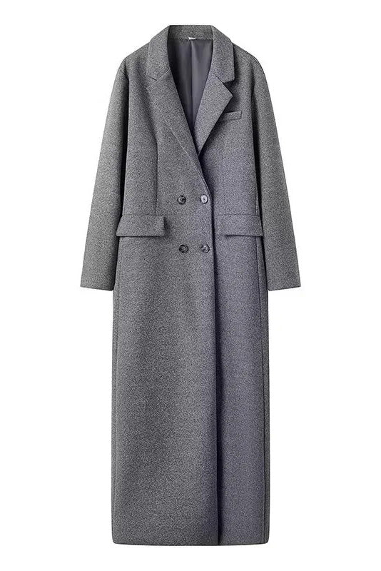 Modern Urban Oversize Tailored Wool Coat