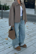 Lapel Solid Knit Cardigan