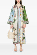 Modern Breezy Grove Cotton-Linen Kimono