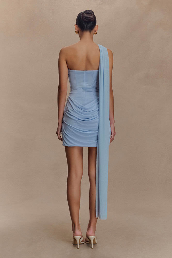 Summer Party-Ready Strapless Mini-Length Dress