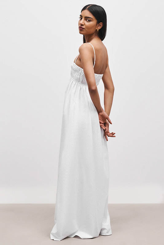 Summer Silhouette Open-Back Dress