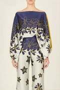 Coordinated Abstract Waves Two-Piece Set - Apricot