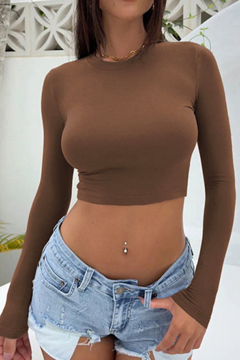 Modern Versatile Tight Long-sleeved T-shirt