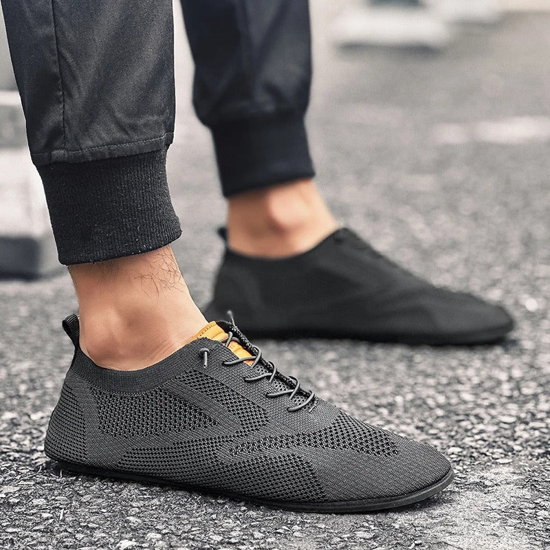 Mesh Knit Sneakers with Breathable Upper
