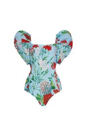 Puff Sleeve Swimsuit