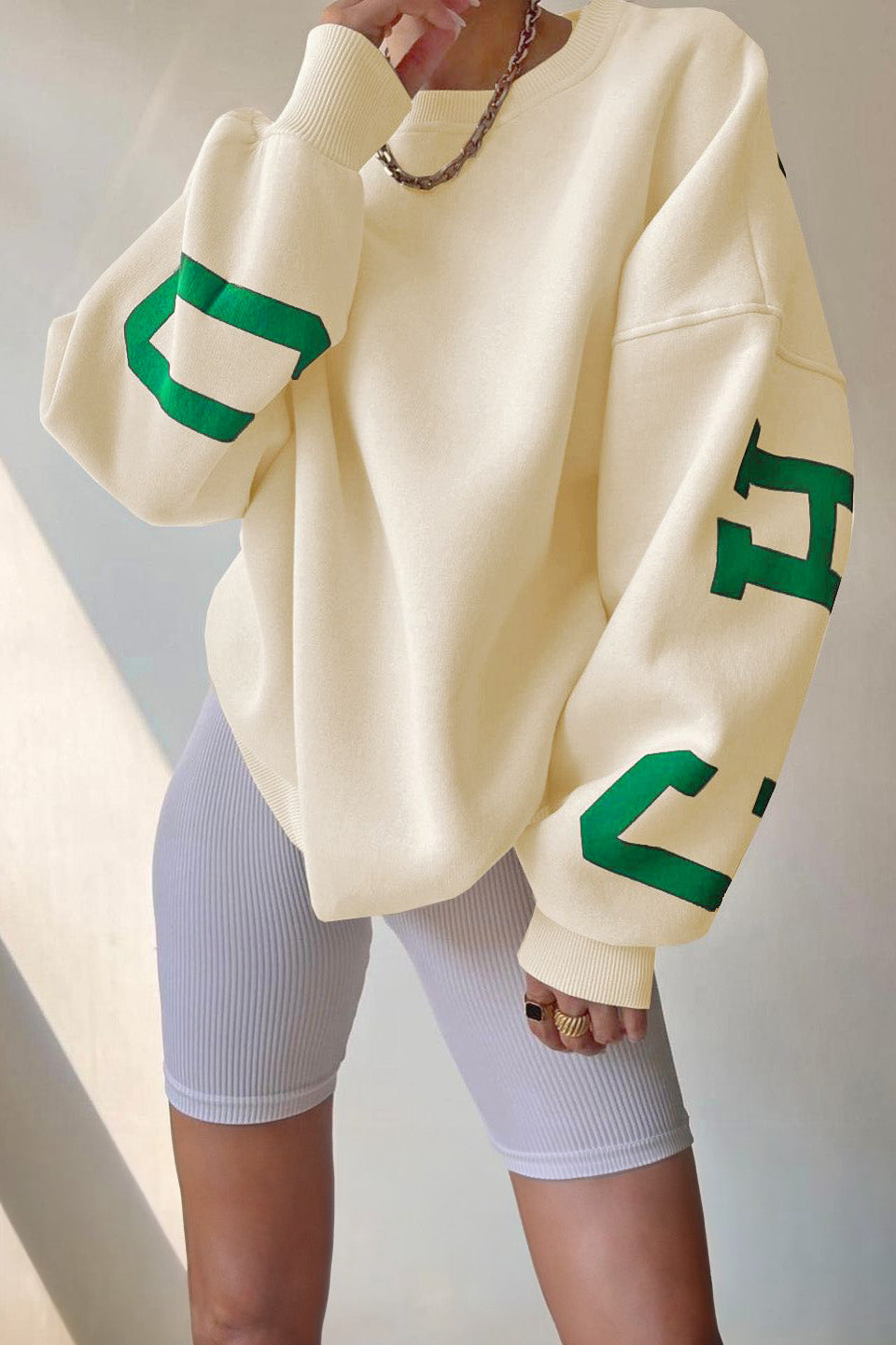 Modern Letter Graphic Hoodie
