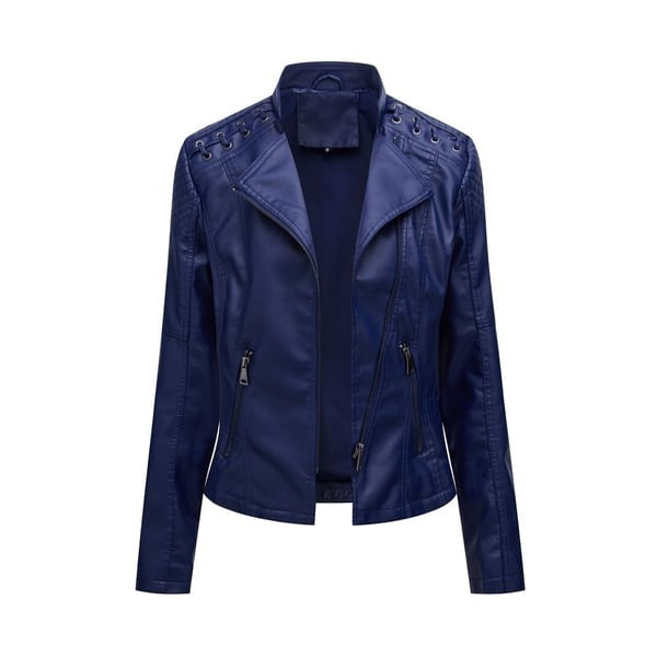 Leather Jacket in Washed Lambskin