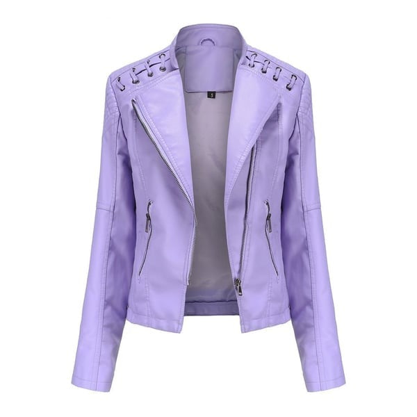 Leather Jacket in Washed Lambskin