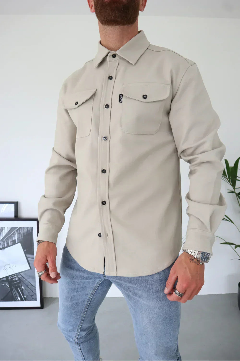 Breathable Polyester Shirt Jacket