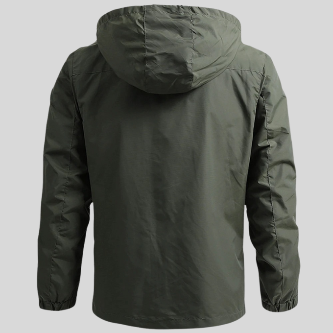 Water-Resistant Jacket with Zip Front