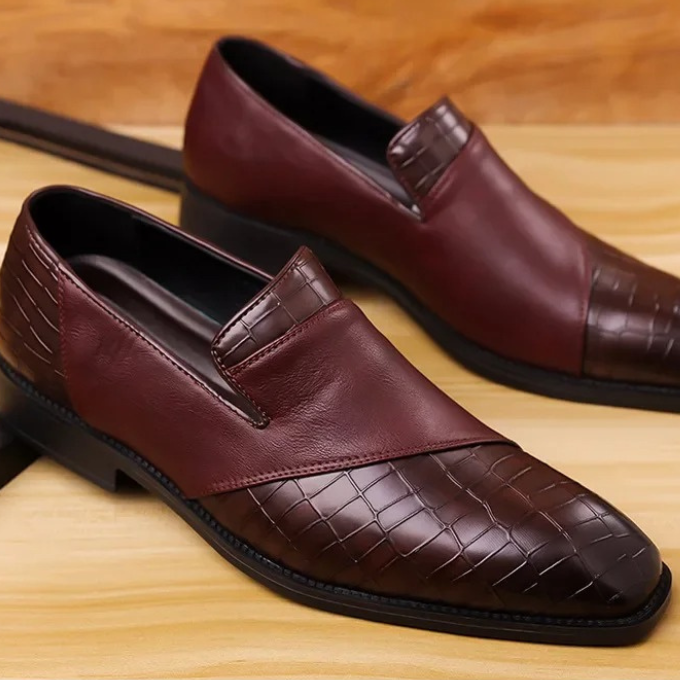 Refined Polished Leather Loafers