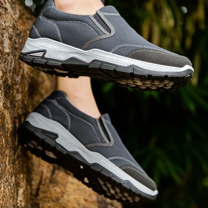 Slip-On Shoes with Contrast Stitching