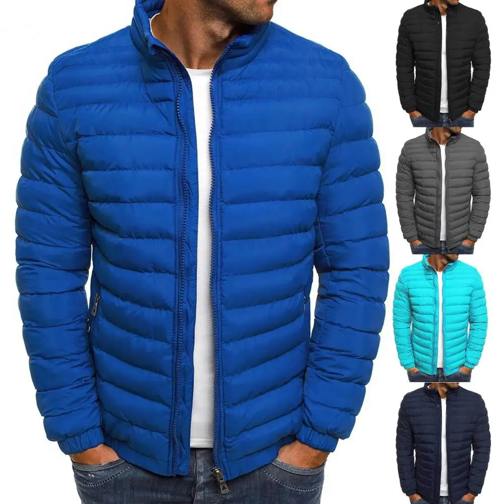 Denim Jacket with Stand Collar