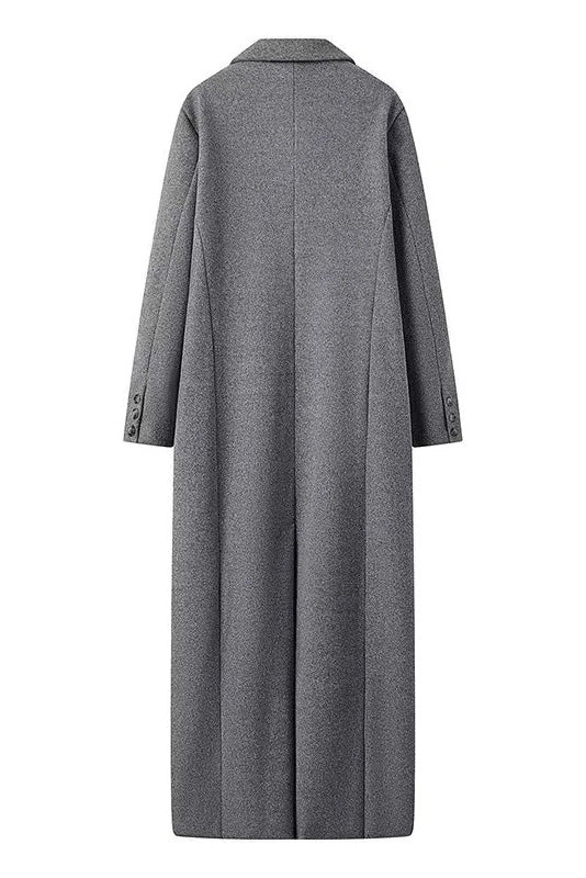 Modern Urban Oversize Tailored Wool Coat